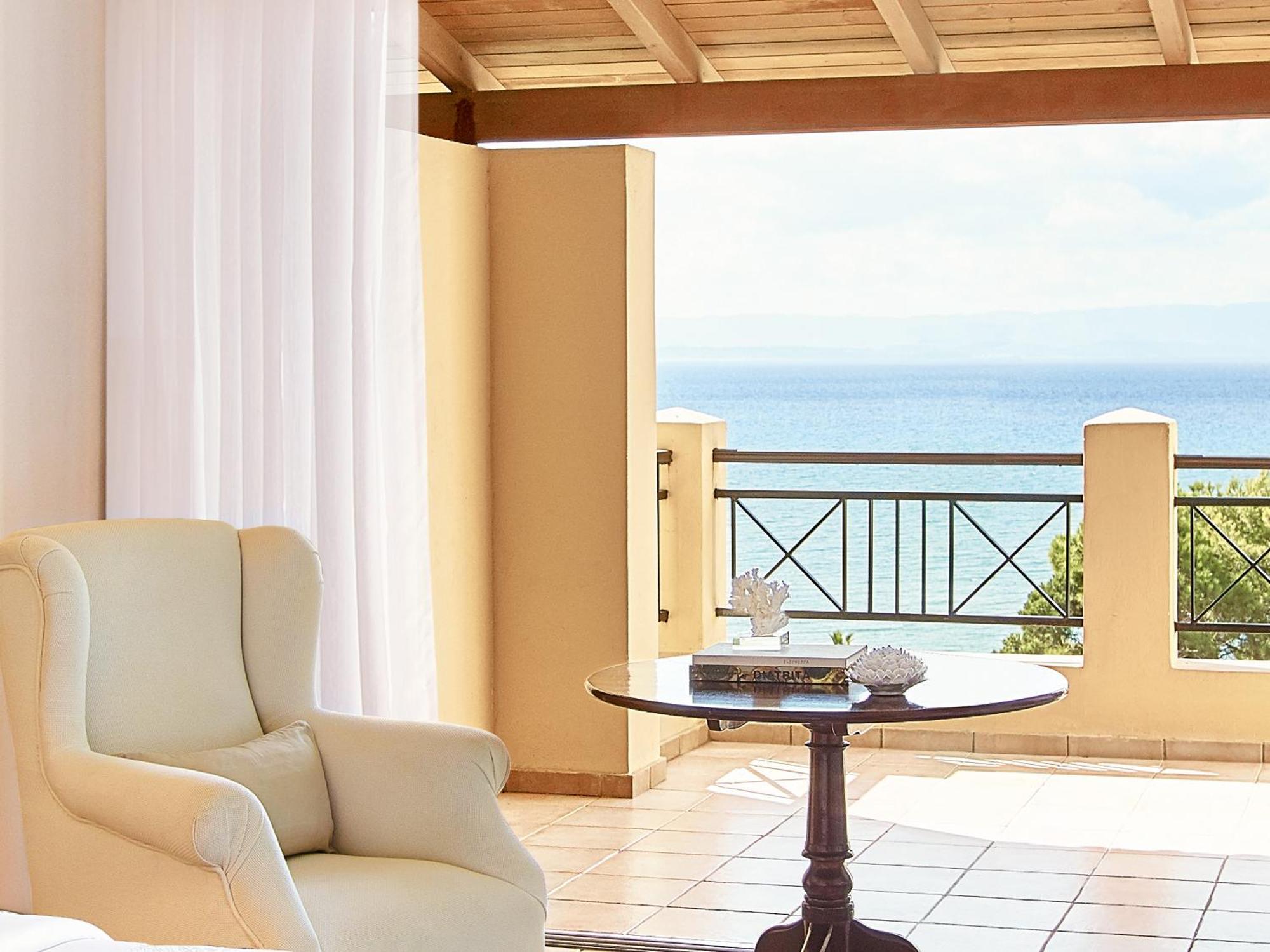 Grecotel Luxme Oasis At Riviera Olympia & Aqua Park Loutra Kyllinis Bagian luar foto