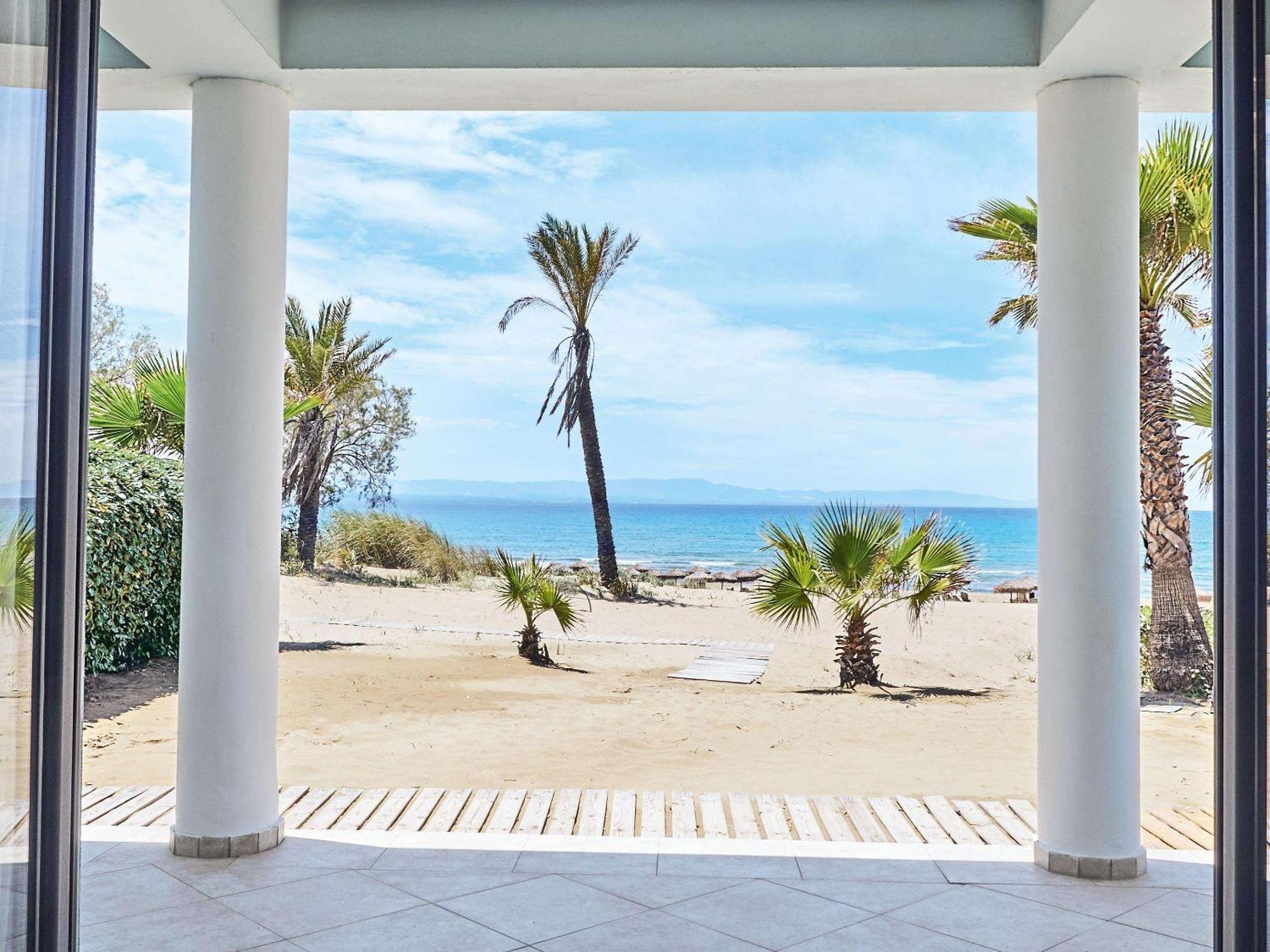 Grecotel Luxme Oasis At Riviera Olympia & Aqua Park Loutra Kyllinis Bagian luar foto