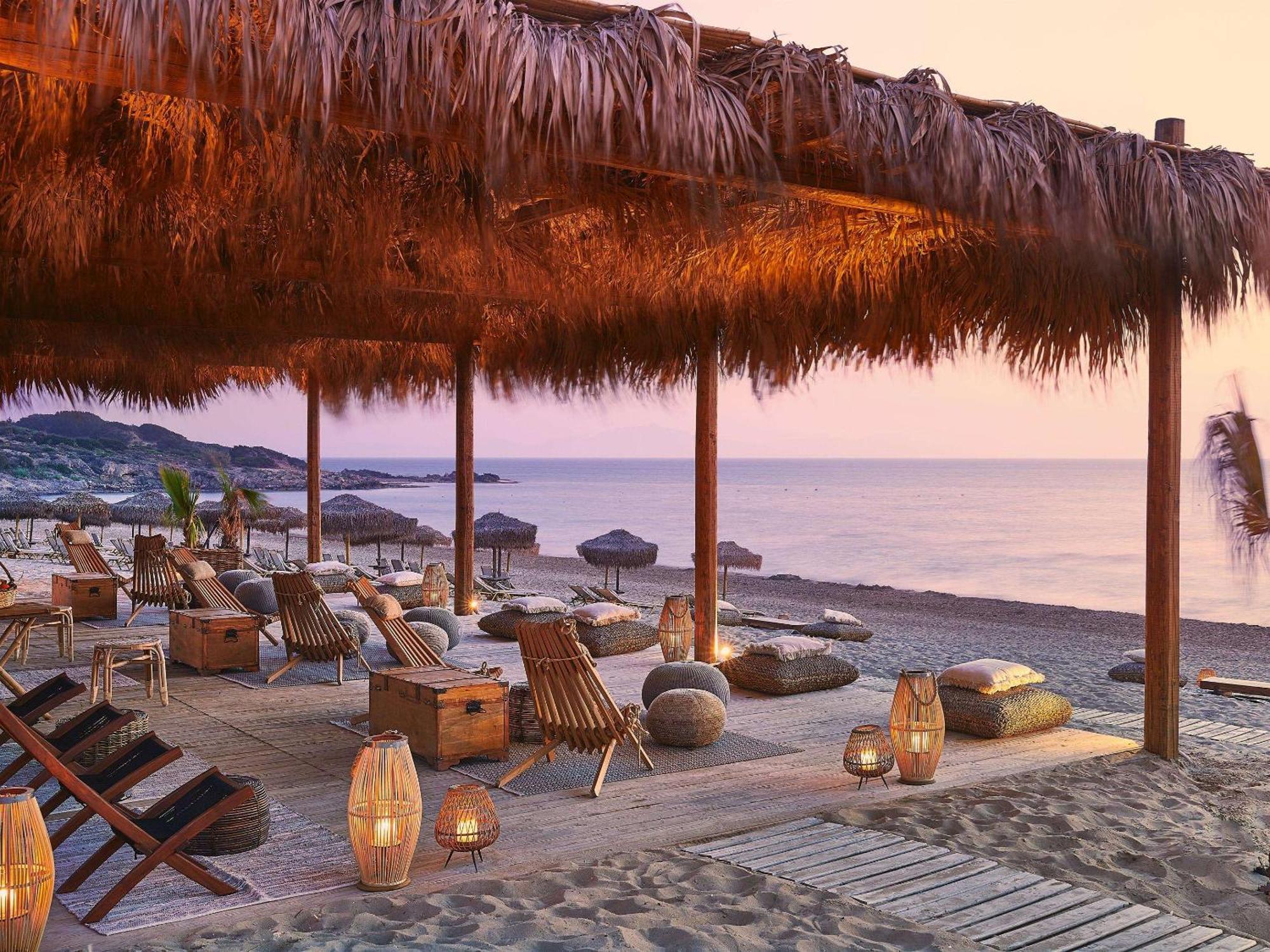 Grecotel Luxme Oasis At Riviera Olympia & Aqua Park Loutra Kyllinis Bagian luar foto